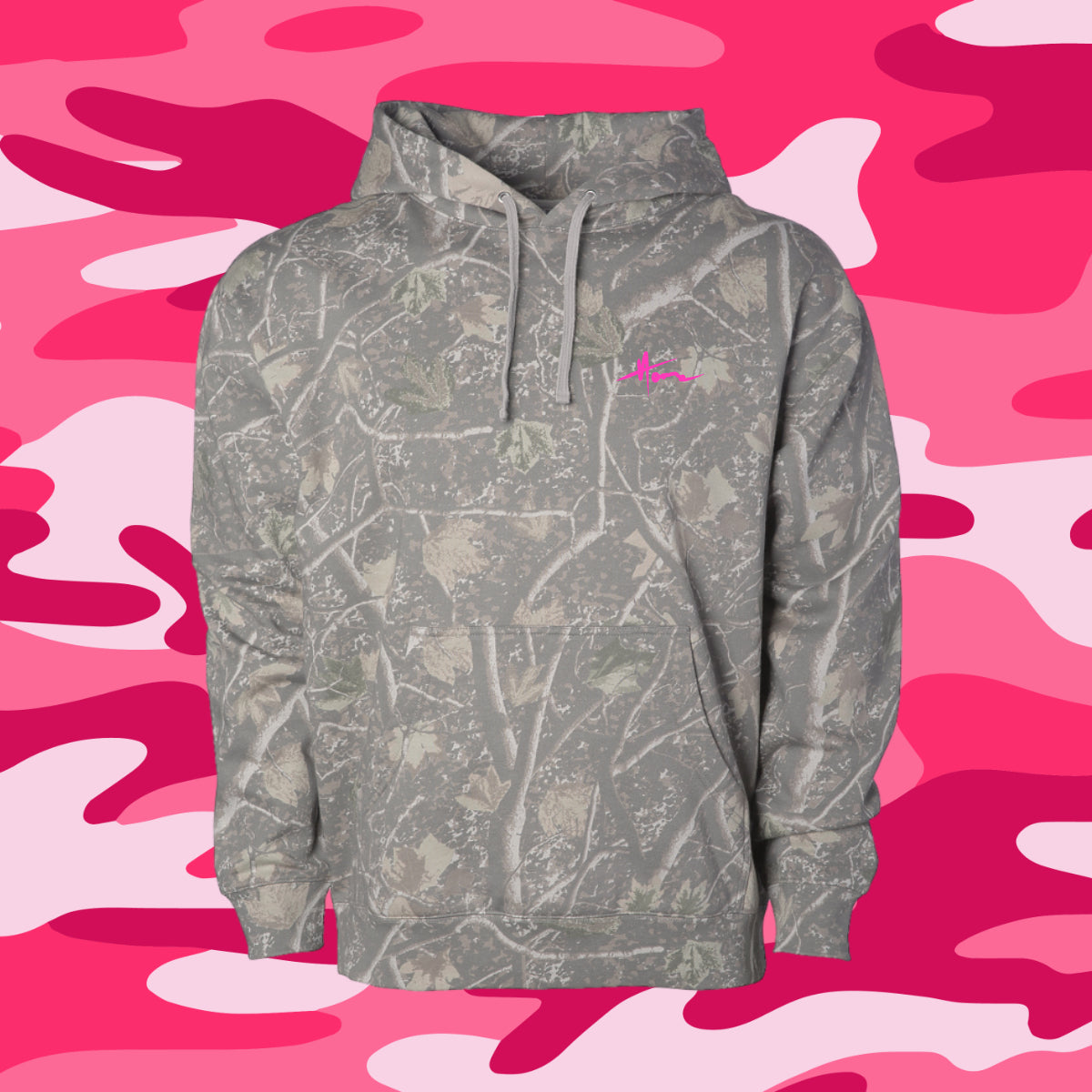 Pink Camo Hoodie